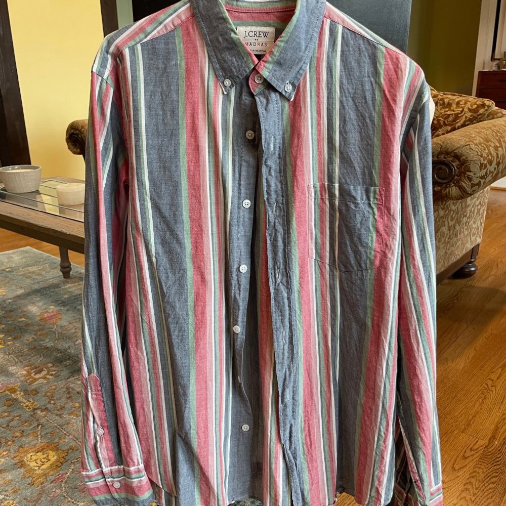 J. Crew Madras Shirt - Check out those Colors! - Picture 3 of 6